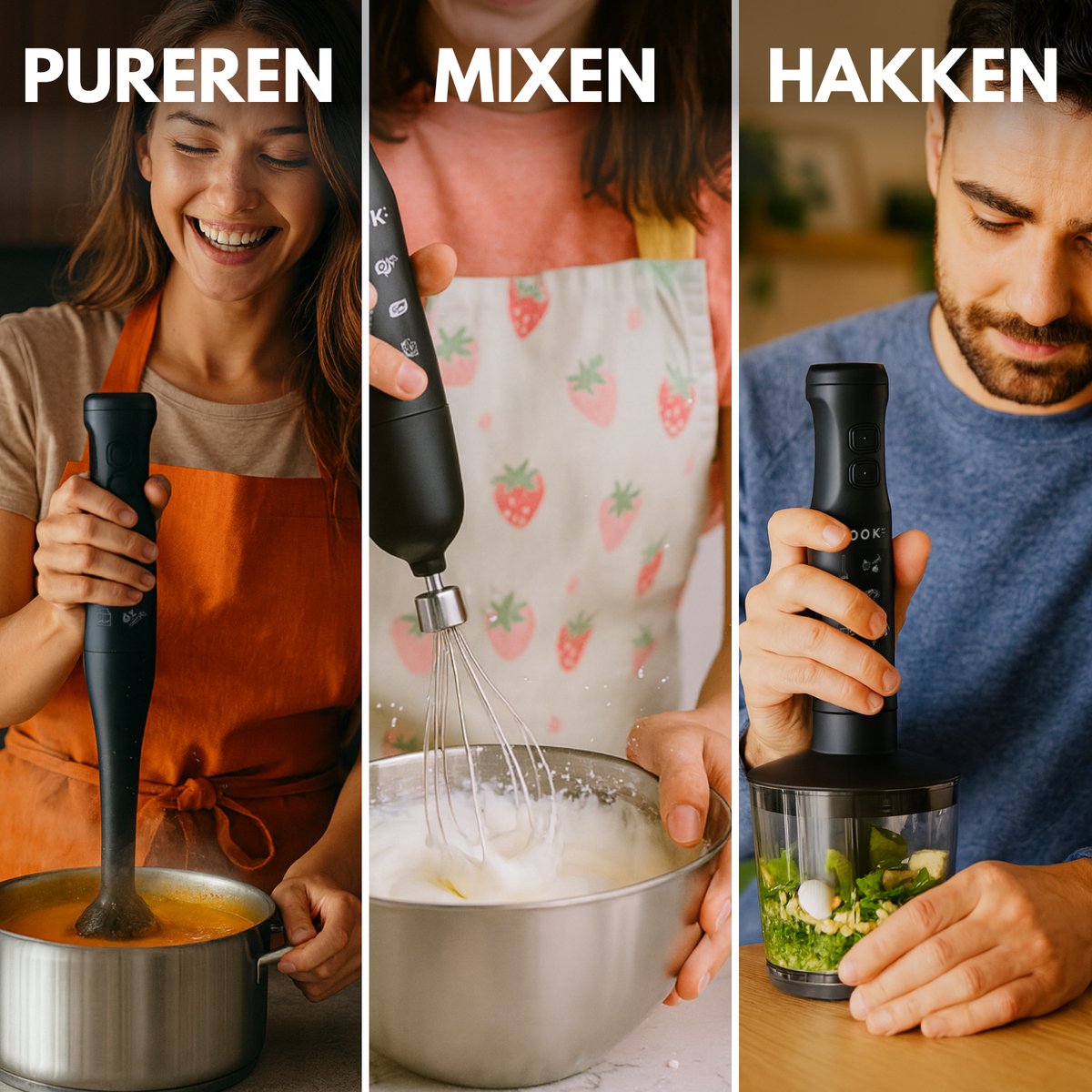 COOK-IT 3-in-1 Staafmixer