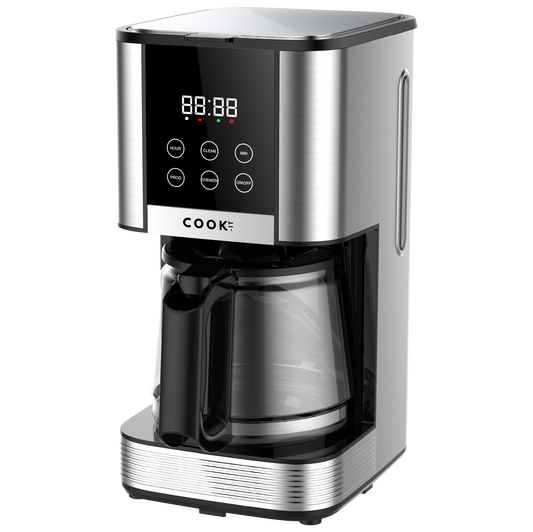 Koffiezetapparaat Filterkoffie - Coffee Machine - 1.5L Glazen Kan - Timer - Digitaal display - Warmhoudplaat