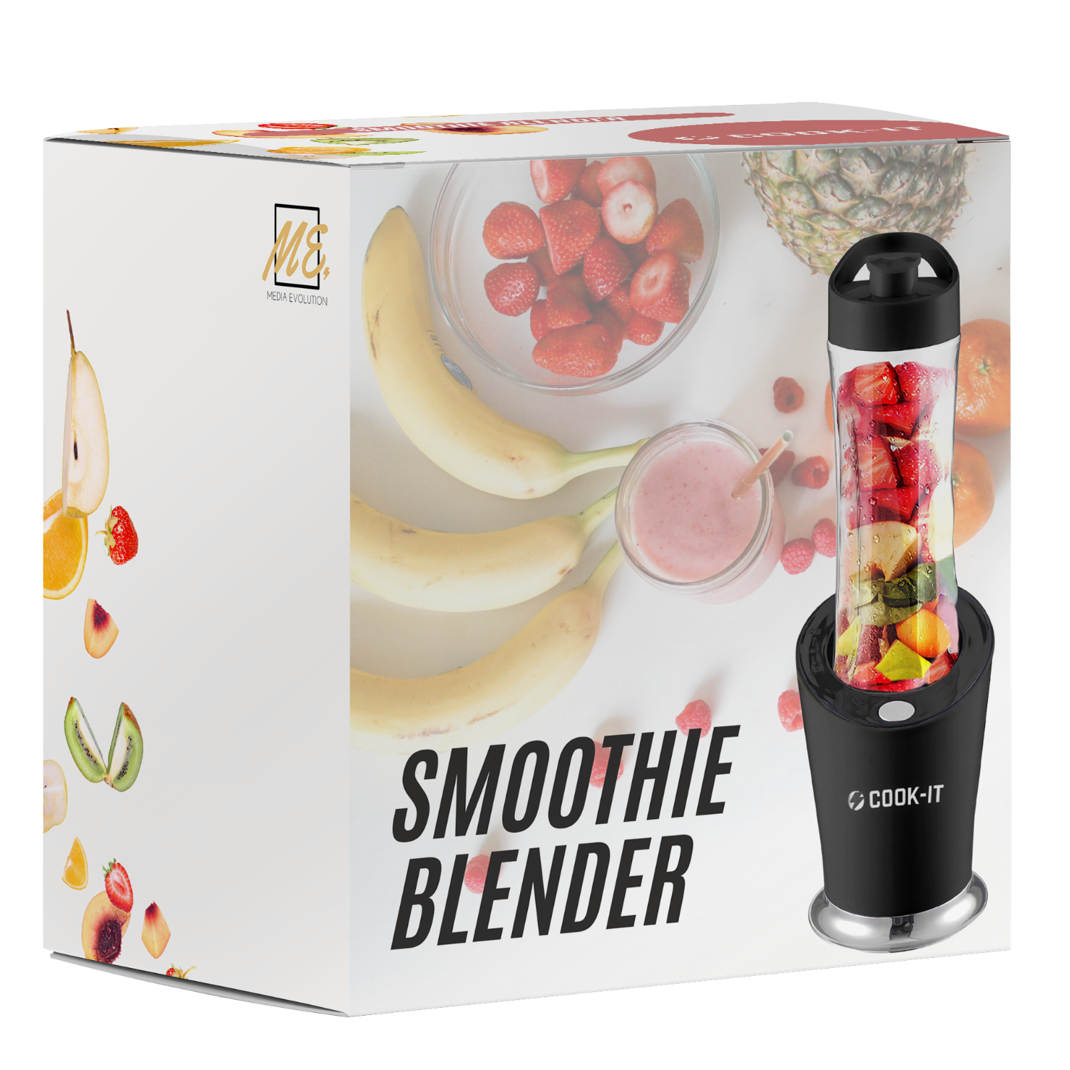 COOK-IT Smoothie Blender met Twee Drinkbekers