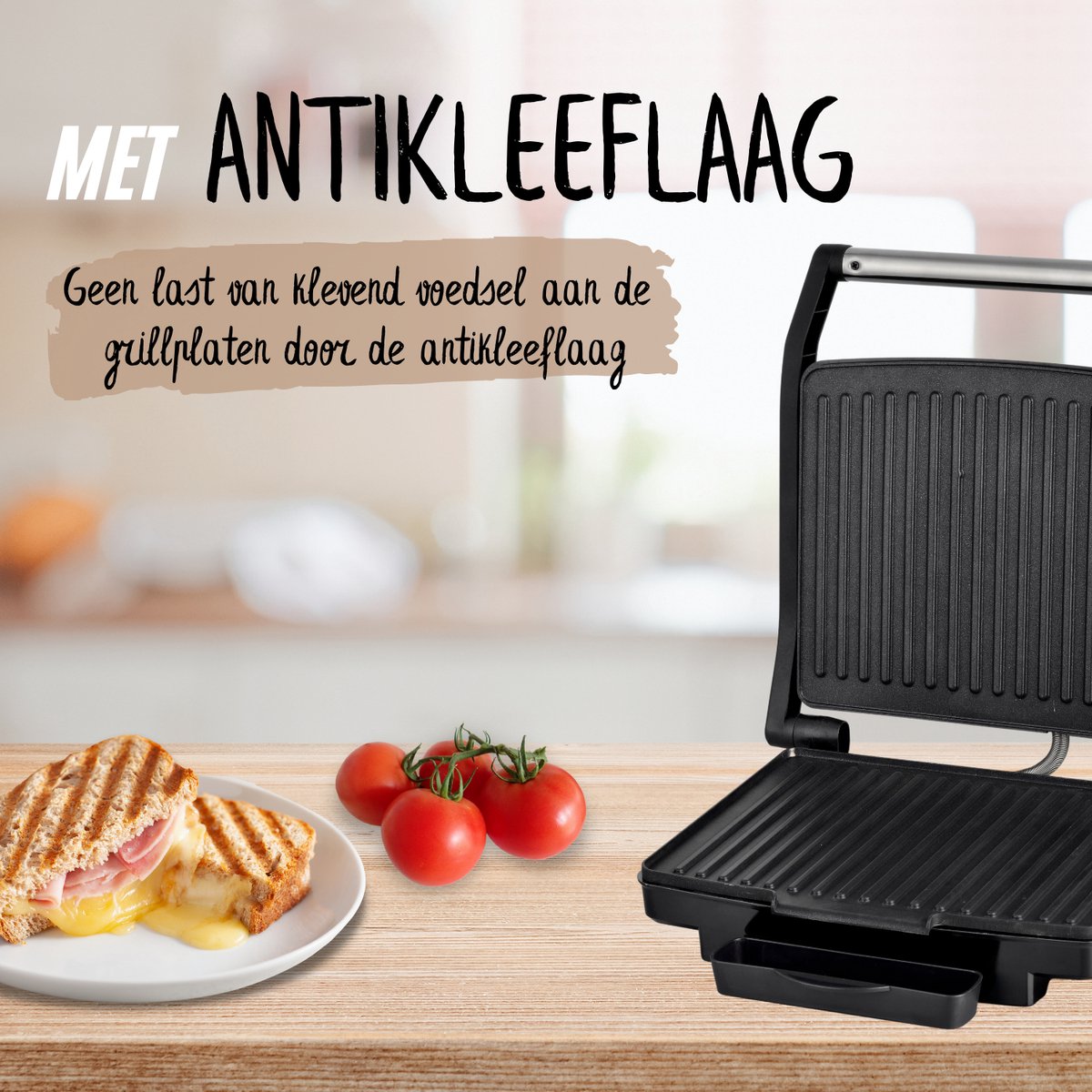 COOK-IT Tosti Apparaat XL - 1800W